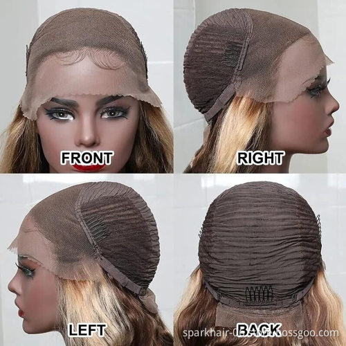 Wholesale Brazilian Hair HD Lace Front Wig With Closure Short Bob Wigs For Black Women Virgin Cuticle Aligned Human Hair Wigs